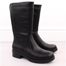 Stivaletti da donna in pelle nera by Sergio Leone BT287-S nero 1