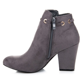 Cm Paris Stivaletti boho in pelle scamosciata grigio 1
