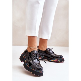 Scarpe stringate da donna Artiker 55C0497 Nero 2