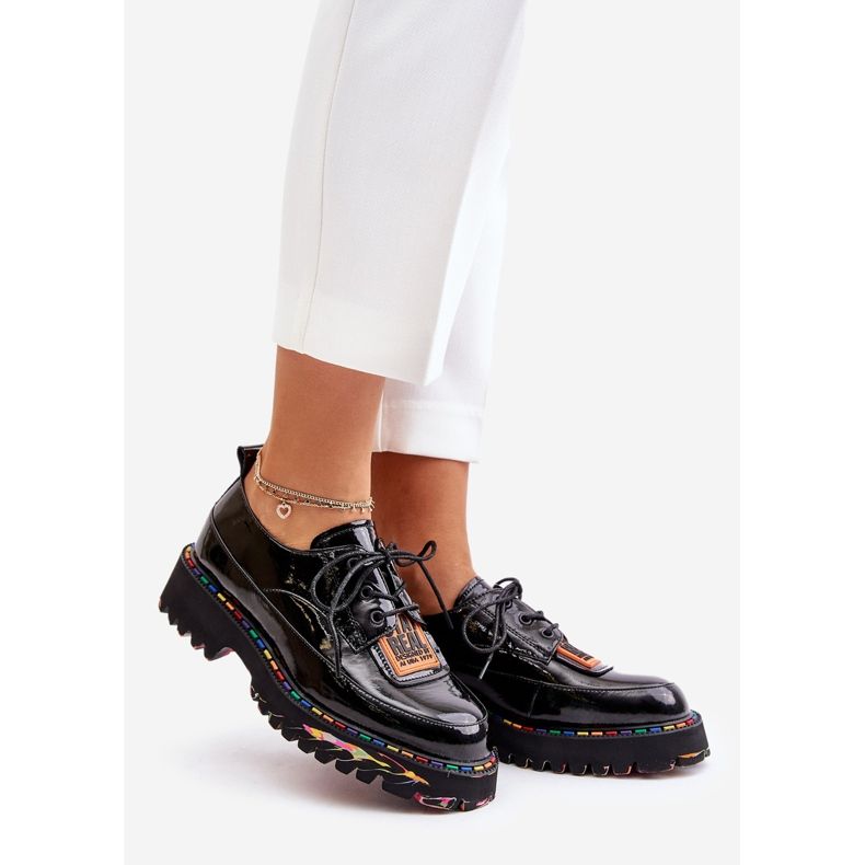 Scarpe stringate da donna Artiker 55C0499 Nero 1