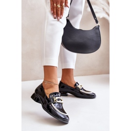 Scarpe da donna in vernice su un blocco Artiker 55C0104 Nero 2
