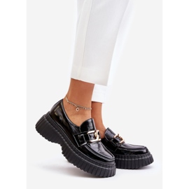 Zazoo 20176 Mocassini da donna in vernice, pelle naturale, nero 1
