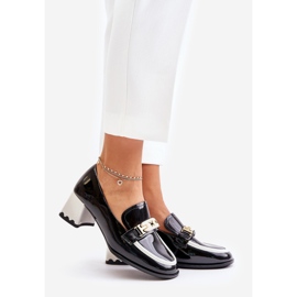 Scarpe da Donna Laccate Su Tacco Alto Con Decoro Artiker 55C1002 Nero 1