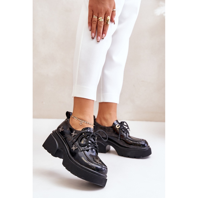 Scarpe da Donna in Vernice Con Decori Pelle Naturale Artiker 55C0419 Nero 2