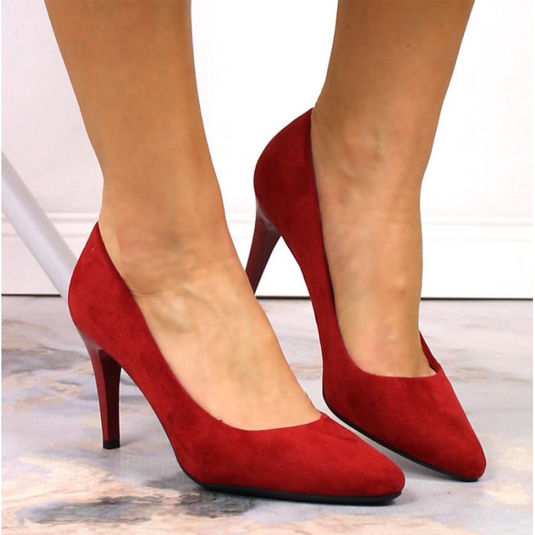 Decollete Sergio Leone W SK379K in camoscio rosso 2