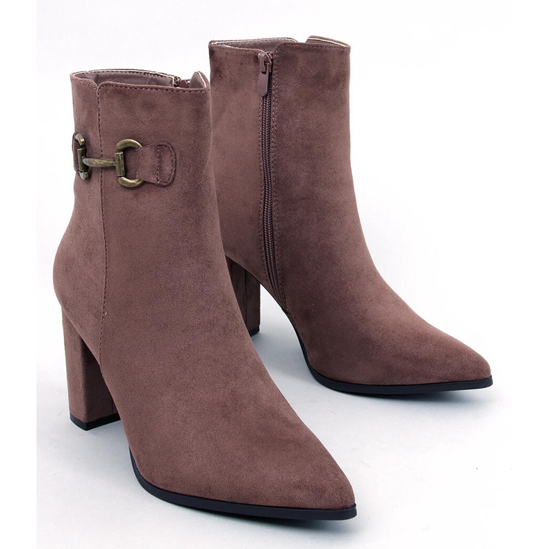 Stivaletti Mahoni Khaki in camoscio marrone 1
