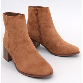 Stivaletti classici con tacco alto Annie Camel marrone 1