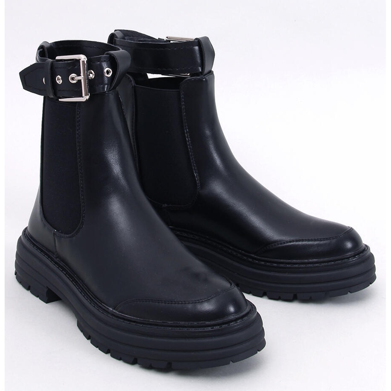 Stivaletti Chelsea da donna Stoke Black Pu nero 1