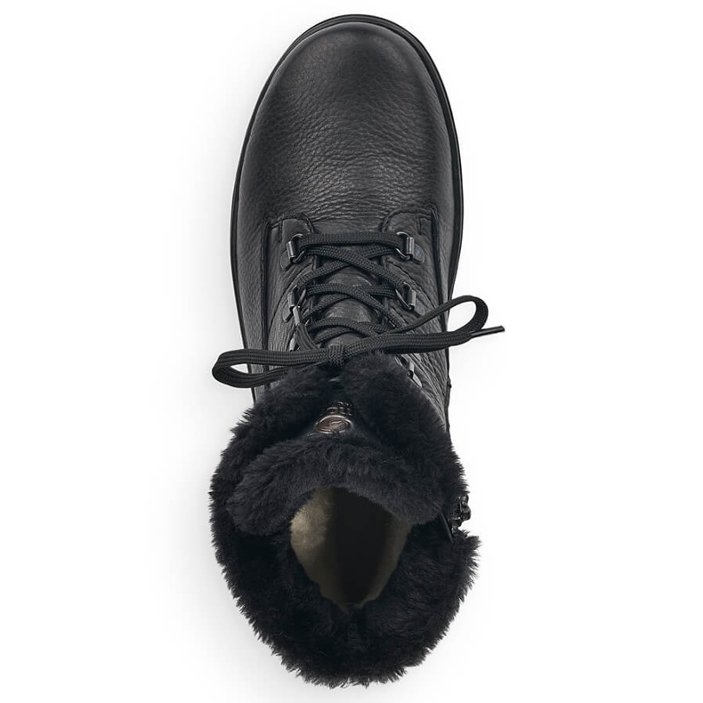 Stivali da donna in pelle nera isolante Remonte R8480-01 nero 1