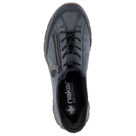 Scarpe slip-on da donna blu navy Rieker N3267-14 1