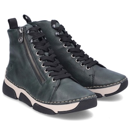 Comodi stivaletti da donna verdi Rieker 45920-54 verde 2