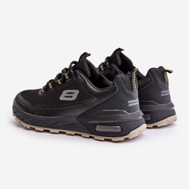 Scarpe sportive da uomo con plateau nere Idama nero 2