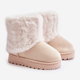 Doposci per bambini con pelliccia, Crisie beige chiaro 1