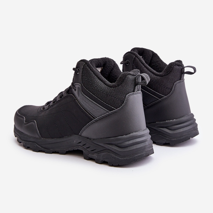 Scarpe da trekking leggere da uomo isolate McBraun, nere nero 2