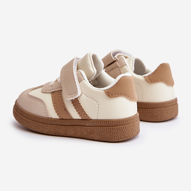 Scarpe da ginnastica con velcro da bambino Beige Tromella 2