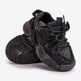 Sneakers da bambino decorate con paillettes, Nero Liatoma 2