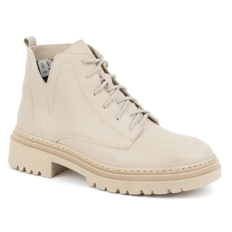 Olivier Stivali invernali da donna in pelle isolante 1246, beige 1