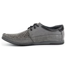 KOMODO Scarpe da uomo, mocassini 875, grigi per l'estate grigio 1
