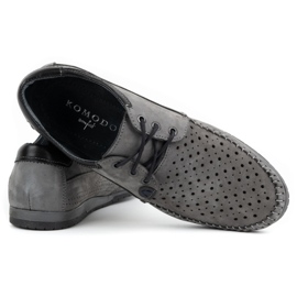 KOMODO Scarpe da uomo, mocassini 875, grigi per l'estate grigio 4