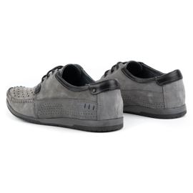 KOMODO Scarpe da uomo, mocassini 875, grigi per l'estate grigio 5