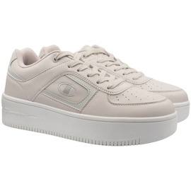 Scarpe Champion Foul Play Plat Bs taglio basso S11744 YS047 beige 1