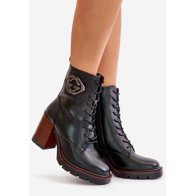 Vinceza 58359 stivali con tacco alto isolati da donna, neri nero 1