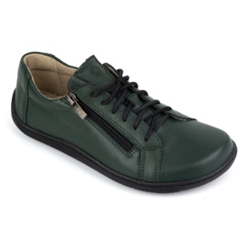 Olivier Scarpe da donna minimaliste in pelle a piedi nudi modello 1243 verde 1