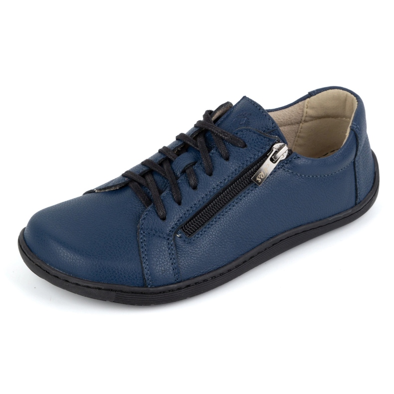 Olivier Scarpe da donna minimaliste in pelle barefoot modello 1243, blu navy 1