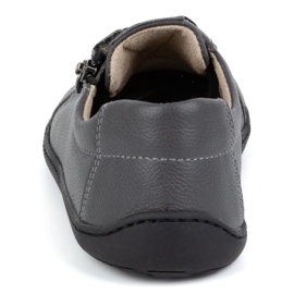 Olivier Scarpe da donna minimaliste in pelle a piedi nudi modello 1243, grigie grigio 1