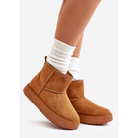 Doposci da Donna con Plateau, Realizzati in Pelle Scamosciata Atteria Eco Cammello marrone 1