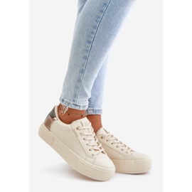 Sneakers da donna isolate sulla piattaforma Big Star OO274A454 Beige 1