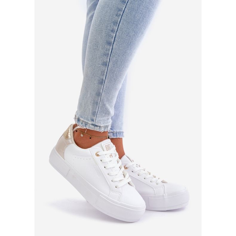 Sneakers isolate da donna sulla piattaforma Big Star OO274A452 Bianco bianca 1