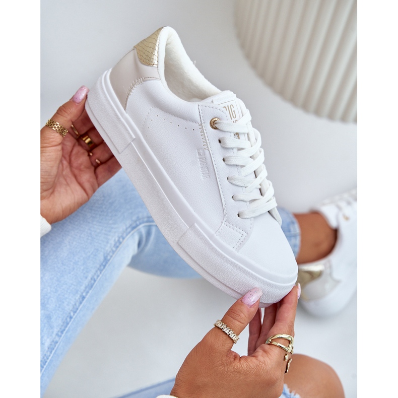 Sneakers isolate da donna sulla piattaforma Big Star OO274A452 Bianco bianca 2
