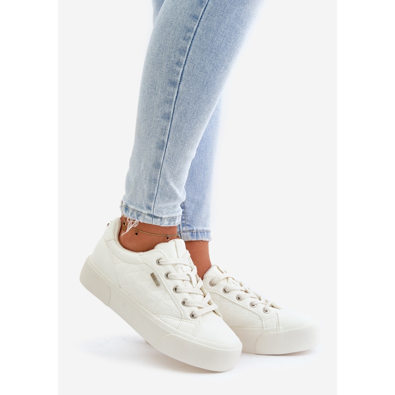 Sneakers con plateau isolate da donna Big Star OO274A464 Bianco bianca 1