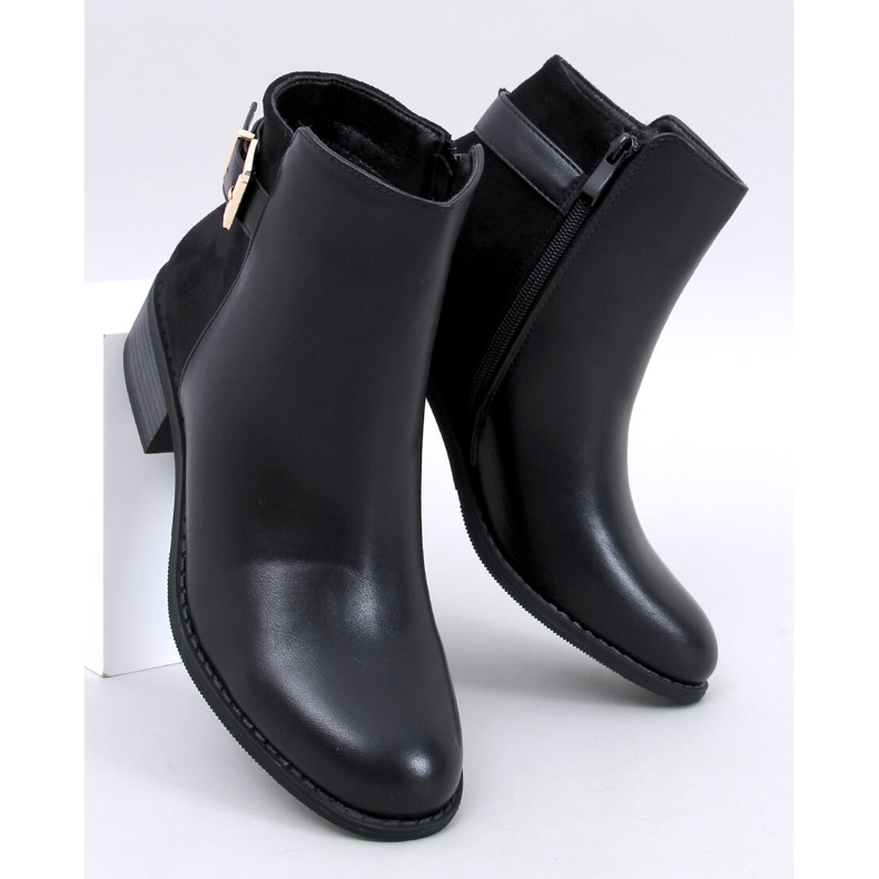 Gammes Stivaletti Chelsea da donna in pelle scamosciata granata nera nero 1