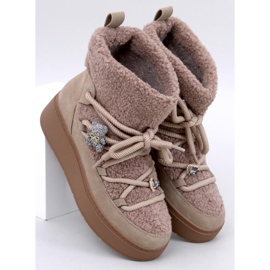 Doposci Remati Khaki con shearling marrone 1