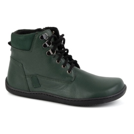 Olivier Scarpe invernali minimaliste da donna in pelle a piedi nudi 1262 verde 1