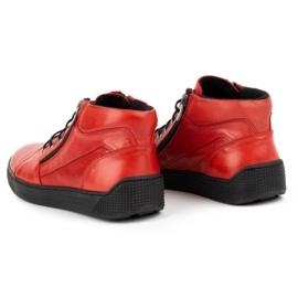 Kampol Scarpe da uomo isolate in pelle 120KAM rosse rosso 4