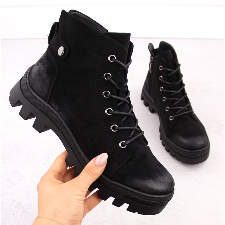 Stivaletti neri da donna Potocki SZ12168 nero 1