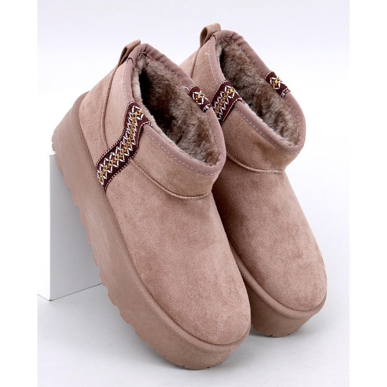 Doposci Weyan Khaki con plateau corto marrone 1