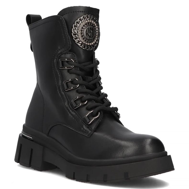Filippo DBT6521/24 Stivali platform in pelle Bk, neri nero 1