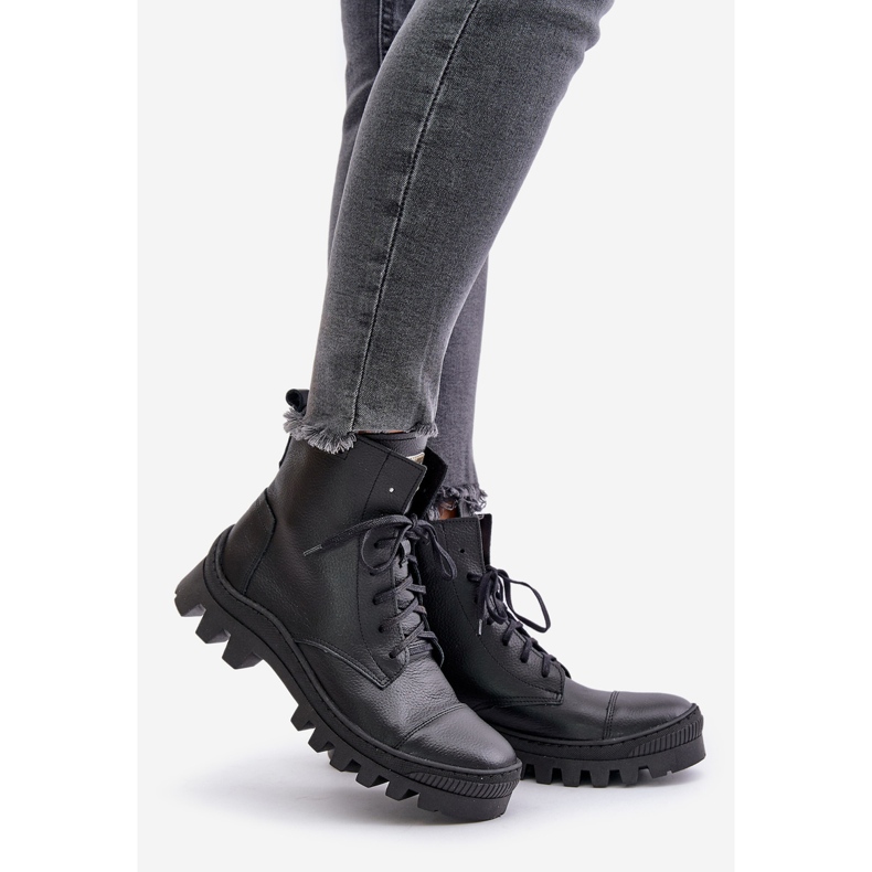Zazoo 2831 Stivali da Donna in Pelle Naturale, Nero 1