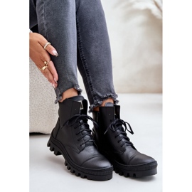 Zazoo 2831 Stivali da Donna in Pelle Naturale, Nero 2
