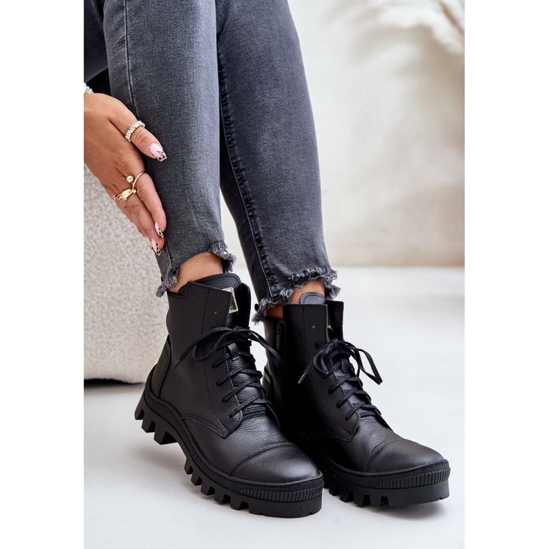 Zazoo 2831 Stivali da Donna in Pelle Naturale, Nero 2