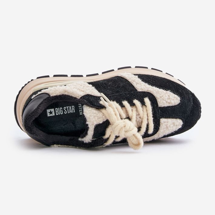 Sneakers in pelle isolanti da donna Big Star OO274A318 Sistema HI-POLY Nere nero 2