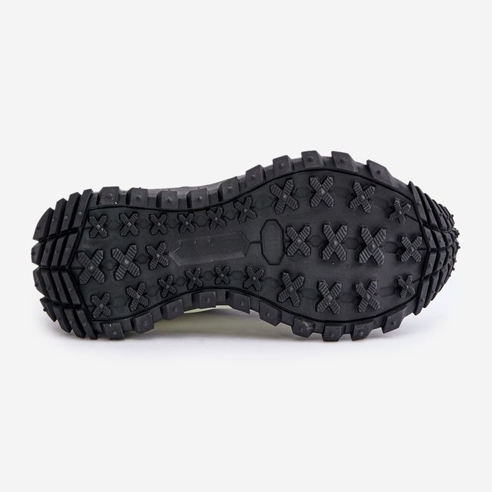 Sneakers da Donna in Pelle sulla Piattaforma Big Star OO274A220 Sistema HI-POLY Bianco e Nero 1