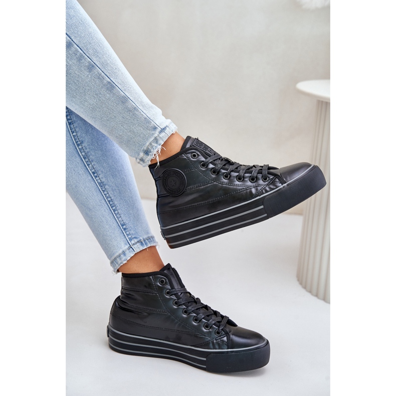 Big Star Sneakers da donna isolate su piattaforma OO274A471 Nero 2