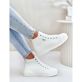 Sneakers isolanti da donna con cuciture Big Star OO274A479 Bianco bianca 2