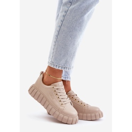 Scarpe da ginnastica isolanti da donna Big Star MM274618 Beige 1