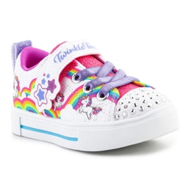Skechers S-Lights Ragazze Twinkle Sparks Jumpin Clouds scarpe 314809N-WMLT bianco 1